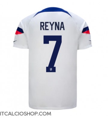 stati Uniti Giovanni Reyna #7 Prima Maglia Mondiali 2022 Manica Corta